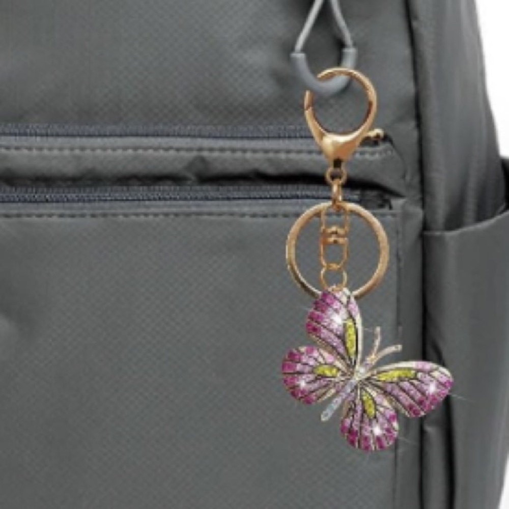 Butterfly purse/bag charm Keychain - Picture 5 of 5